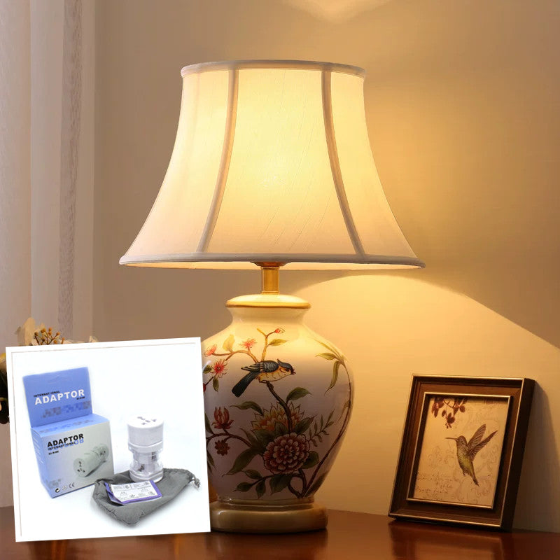 Lampe de table de chevet moderne Minimalist de style américain personnalisée pour la chambre