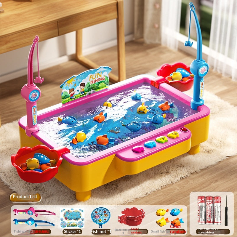 Ensemble de jouets de pêche magnétique électrique
