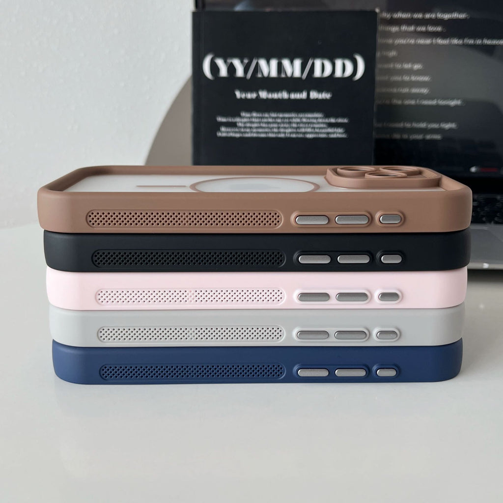 Skin Feeling Solide boîtier de téléphone magnétique résistant aux gouttes Manche de protection résistante à l'usure