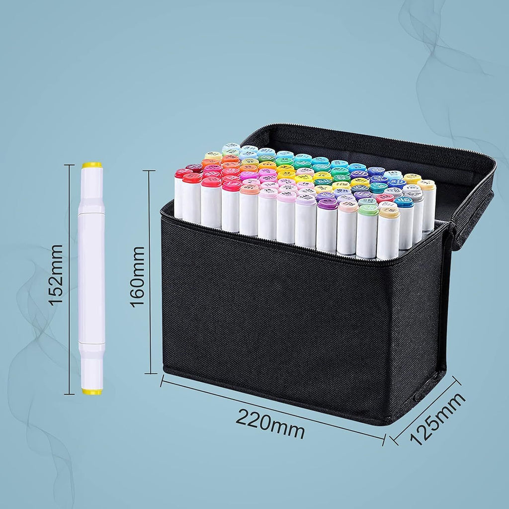 80 Farbe Acrylstifte Marker Set Stylo permanent bricolage Graffiti Sketch Dual Pen