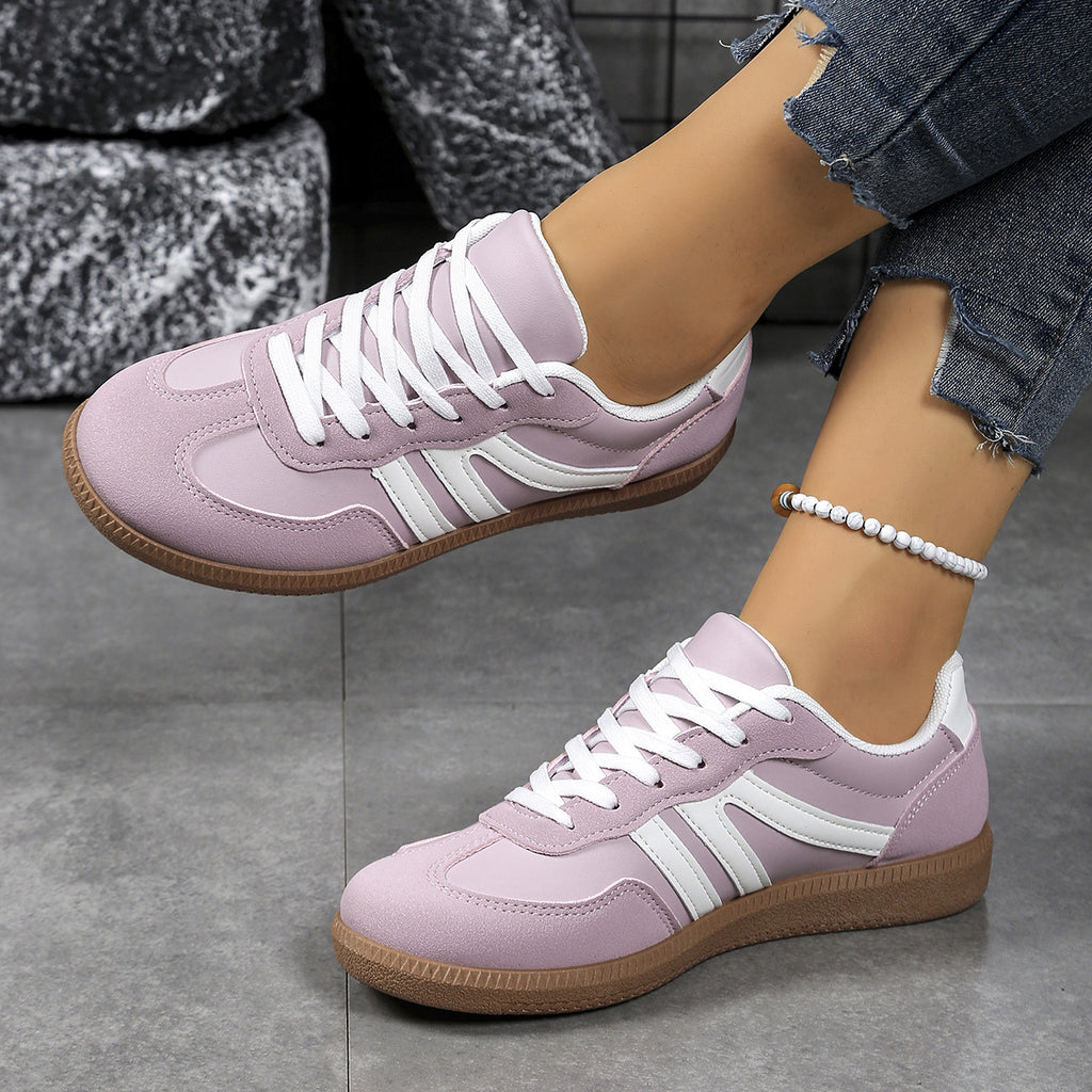 Fashion Casual Tout-match Couleur Matching Lace-up Chaussures