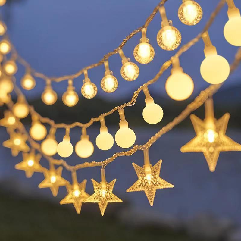 Lampes à cordes à LED alimentées par le solaire - Lampes Bubble Globe imperméables pour décoration extérieure