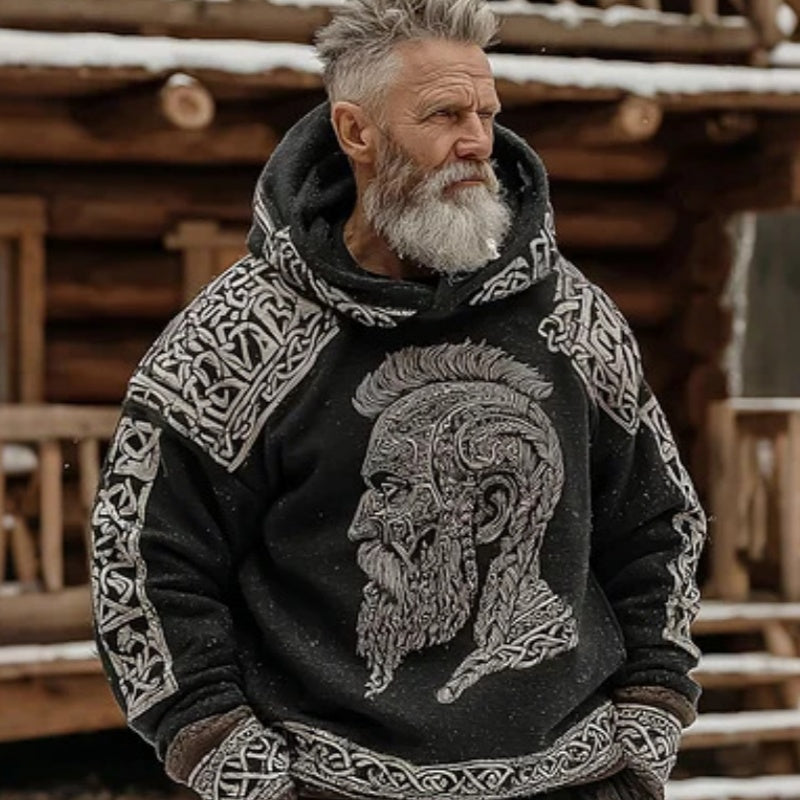 Hoodie imprimée casual homme sans poches