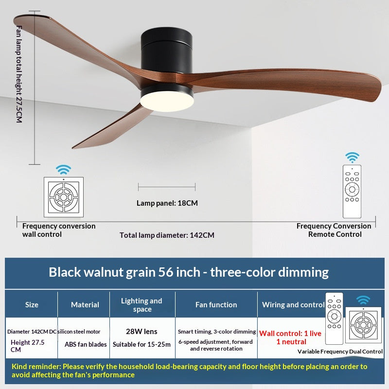 Feux pour ventilateur de plafond intégré simple et moderne à usage domestique