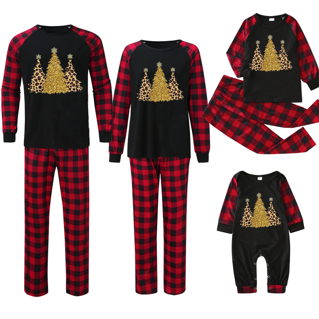 Imprimante de pointage de plaid Vêtements de maison de Noël