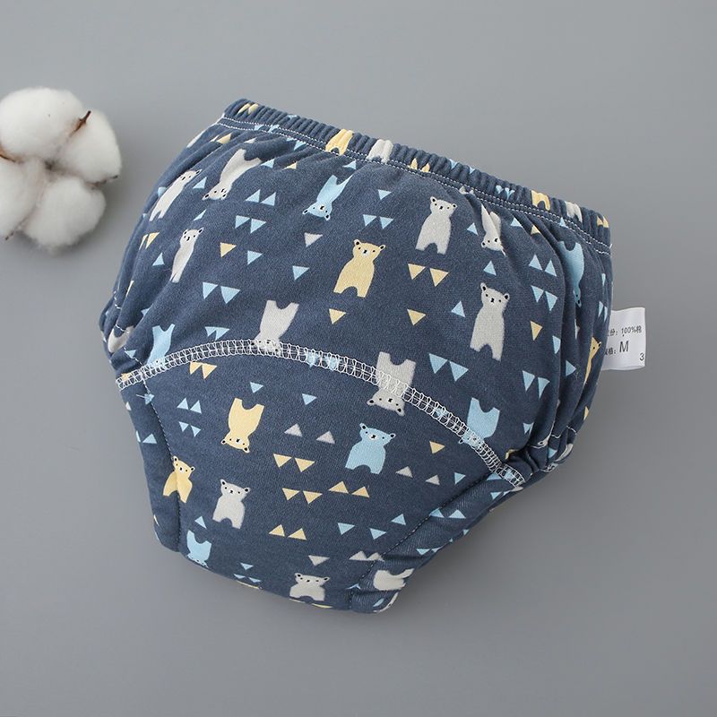 Pantalon d'entraînement pour bébé Pure coton respirant 6 couches Lavable Couche pour bébé