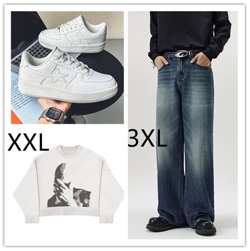 Sneakers casual blanc épais pour les hommes