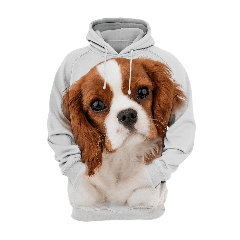 Animal Dog Print Hoodie Hiver Hoodie Homme Sportswear