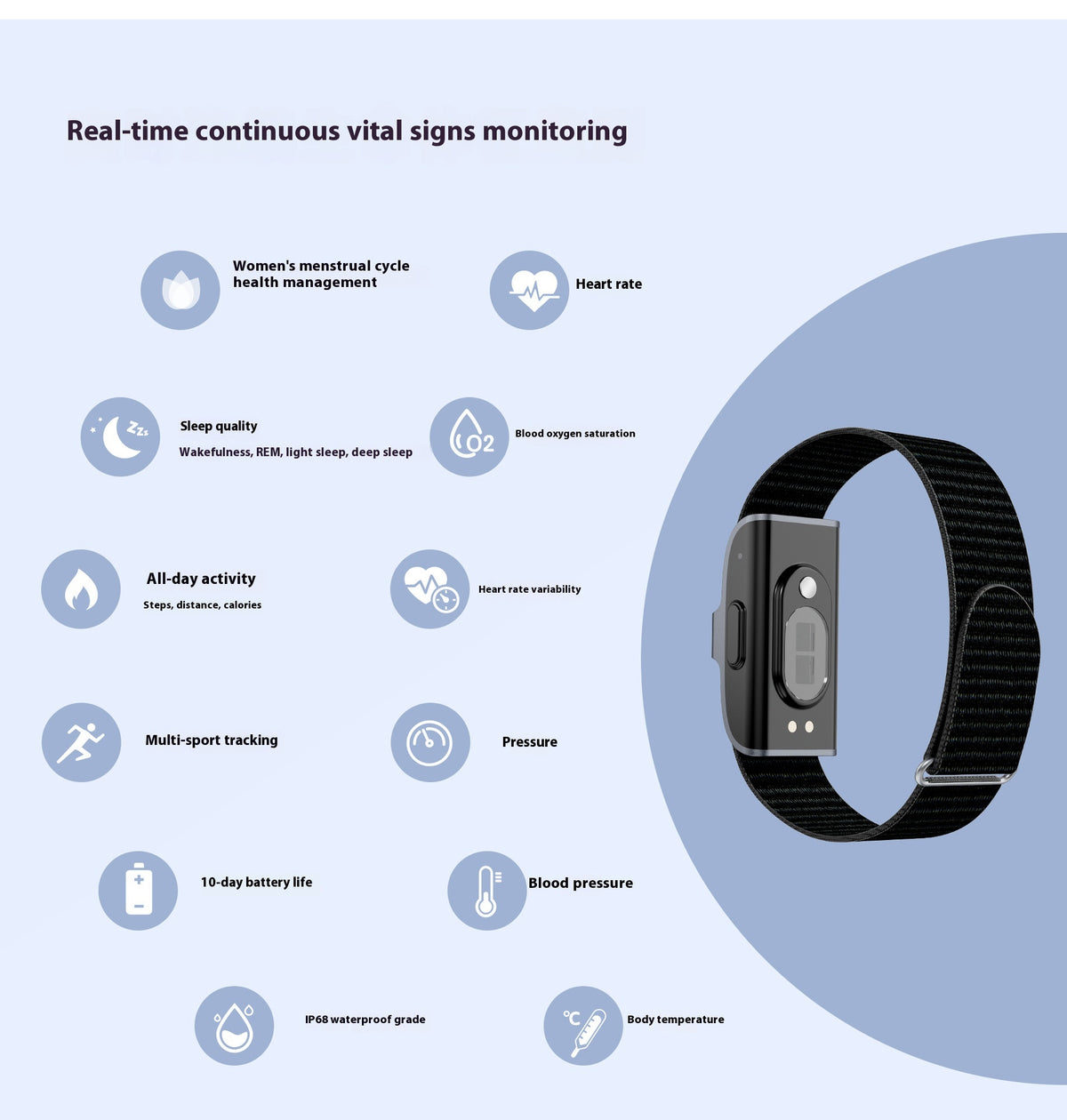 Smart Watch Smart Bracelet Sport Taux de cœur