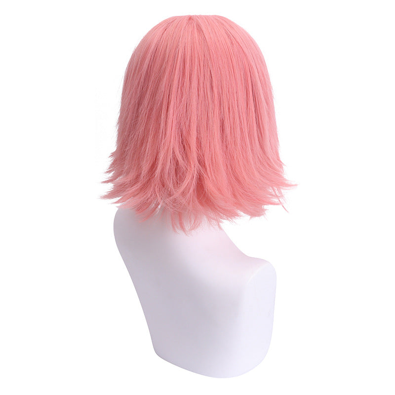 Sakura COS rose gris Perruque