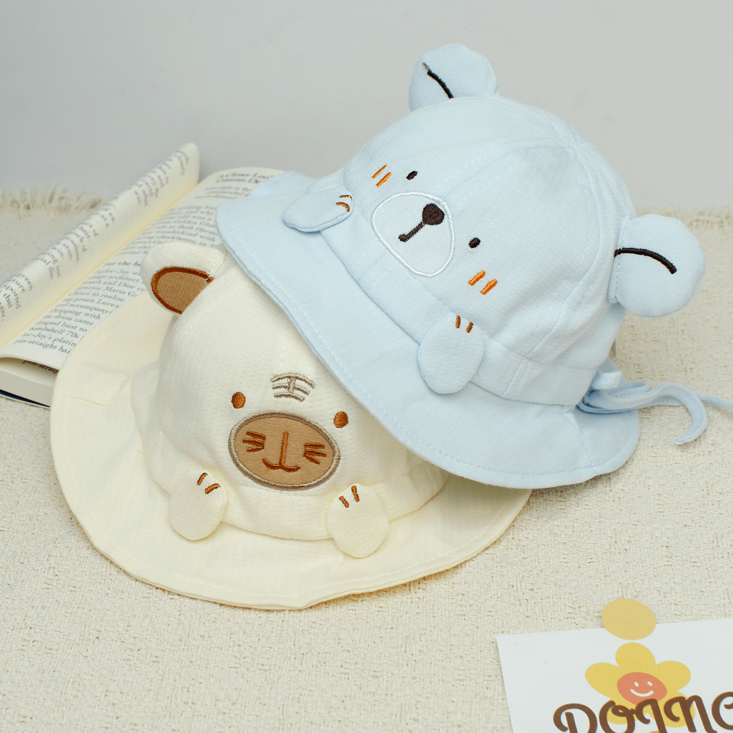 Chapeau de voile rond décoré de dessin animé pour enfants avec une apparence mignonne et douce