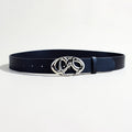 Tendance décontractée Boucle d'argent ceinture