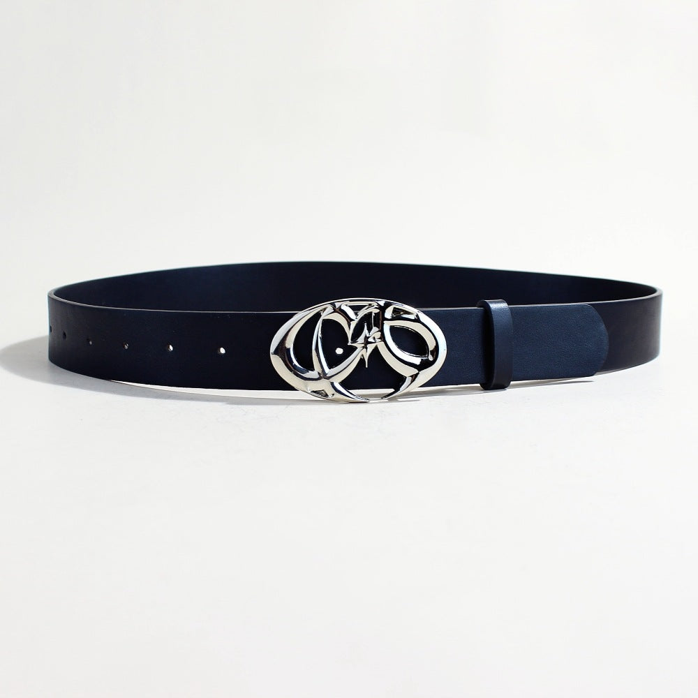 Tendance décontractée Boucle d'argent ceinture