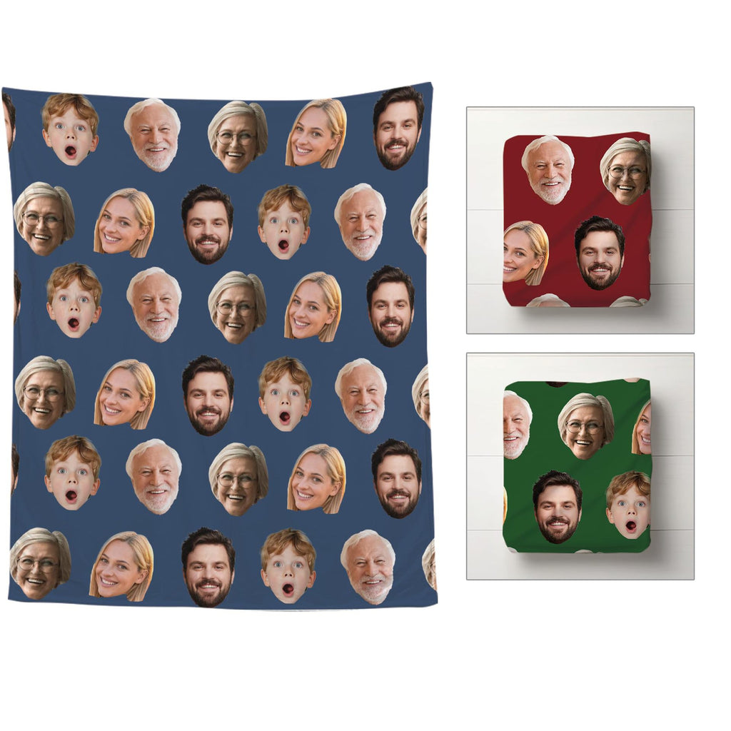 Blanket personnalisé avec photos et texte