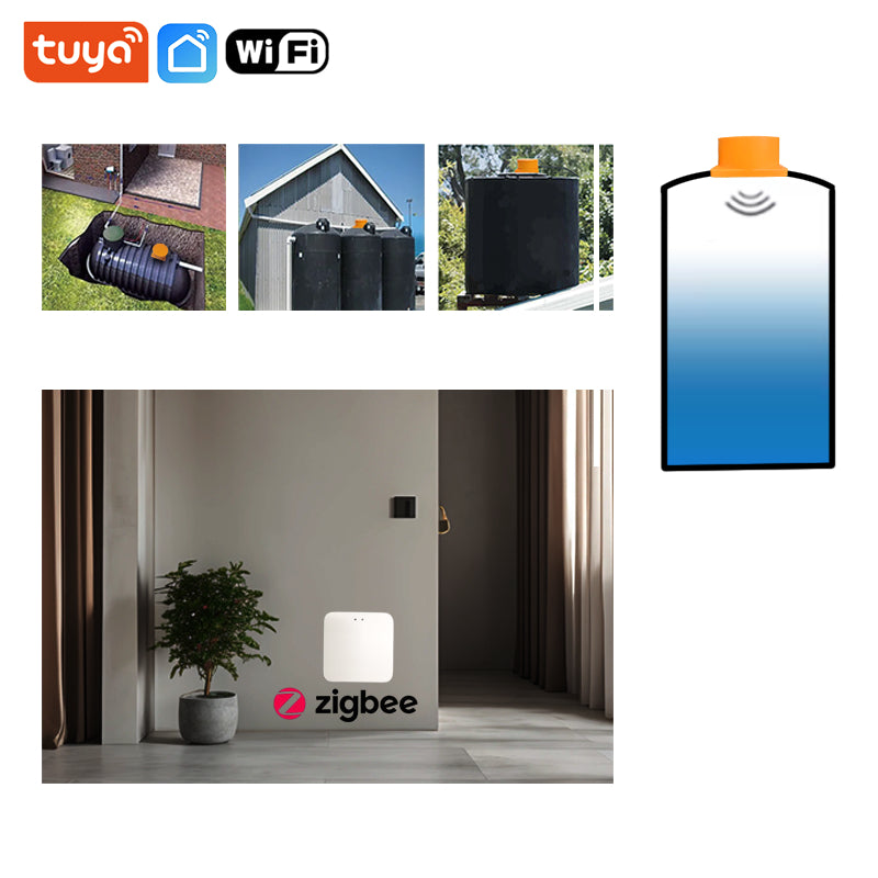 Détecteur d'application mobile sans fil Capteur d'alarme de niveau d'eau et de carburant à distance Ta