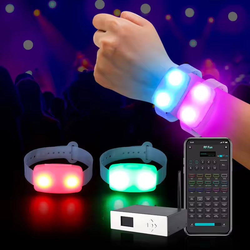 Bracelet Glowing à télécommande Concert Cheer LED Light-Up Bracelet