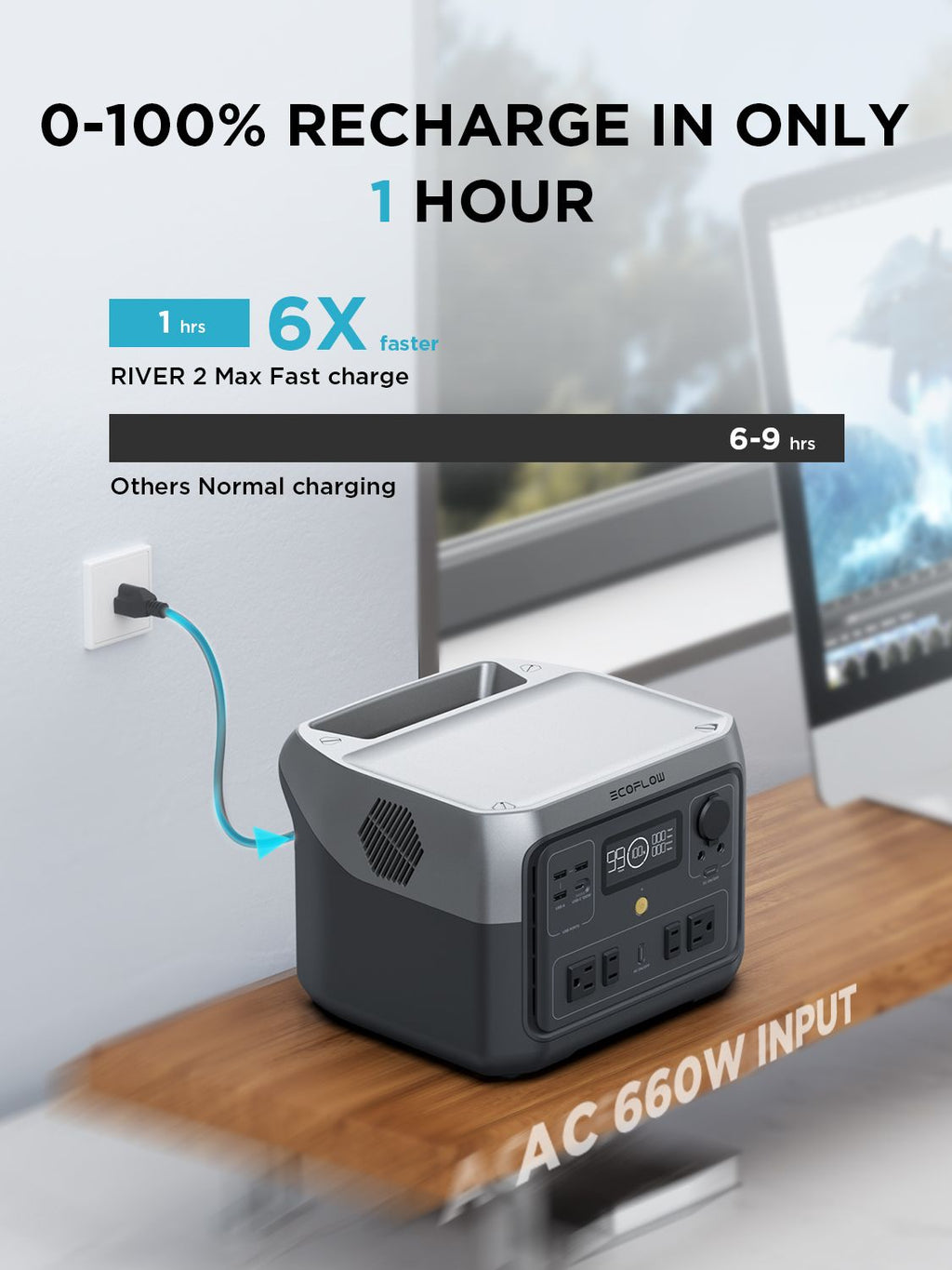 Portable Mobile Lithium Fer Phosphate Alimentation Évacuation d'urgence haute puissance