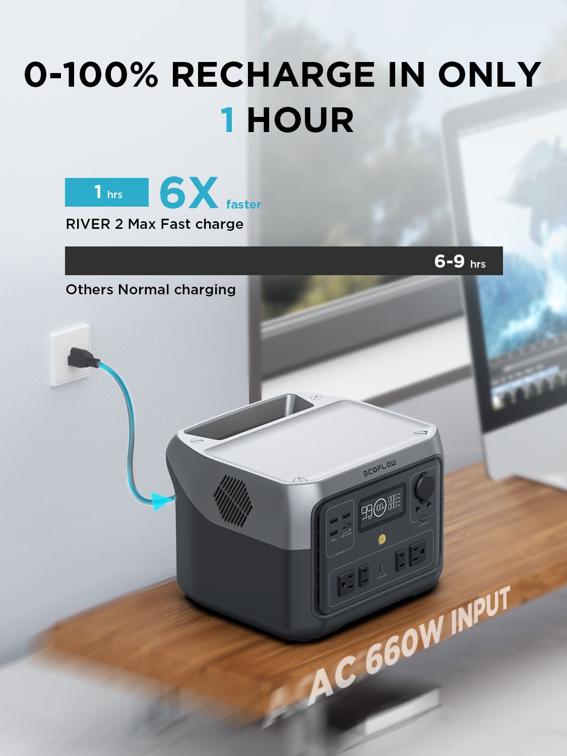 Portable Mobile Lithium Fer Phosphate Alimentation Évacuation d'urgence haute puissance