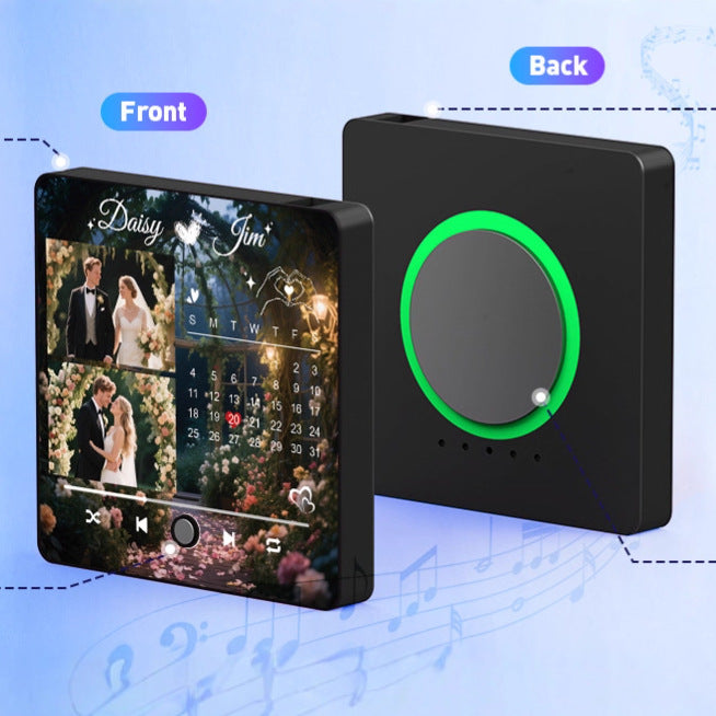 Magnet de réfrigérateur musical personnalisé avec cadeau Bluetooth