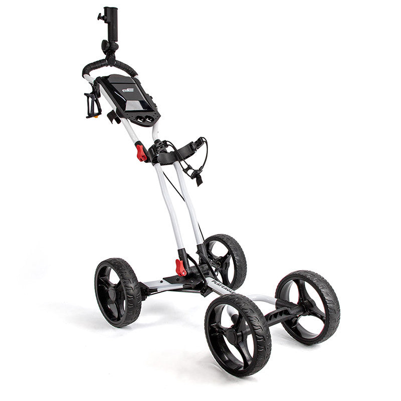 Golf Course Cart Alliage en aluminium à quatre roues pliable avec rack parapluie