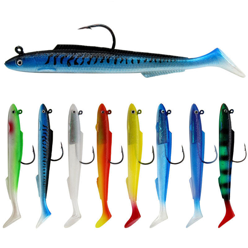 Bait de pêche bionique à queue en T revêtu de logiciel