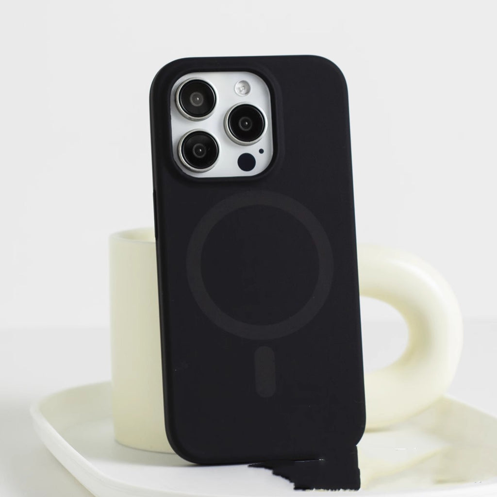 Cas de téléphone à charge magnétique liquide tout compris IPh