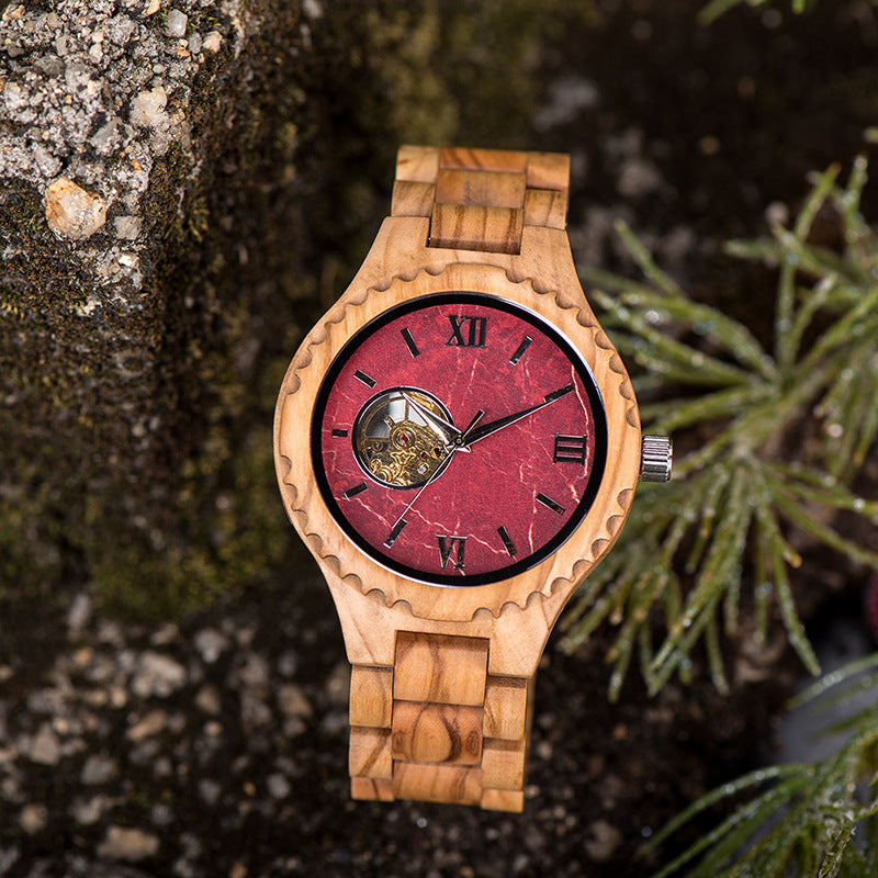 Hommes et femmes Minimalist Montres en bois