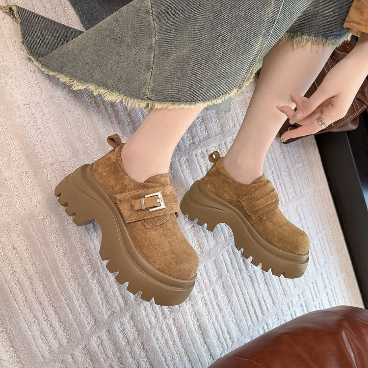 Femmes Retro Polyvalent Block Heel Platform Birkenstock Style Chaussures