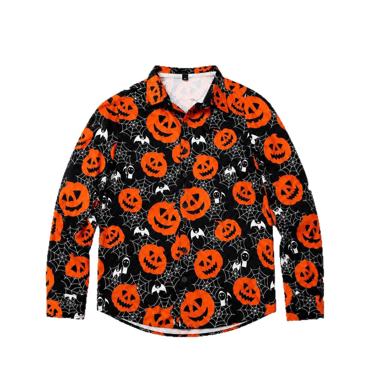 Chemises Homme Halloween à manches longues pour le commerce extérieur Imprimé casual mode tout-match