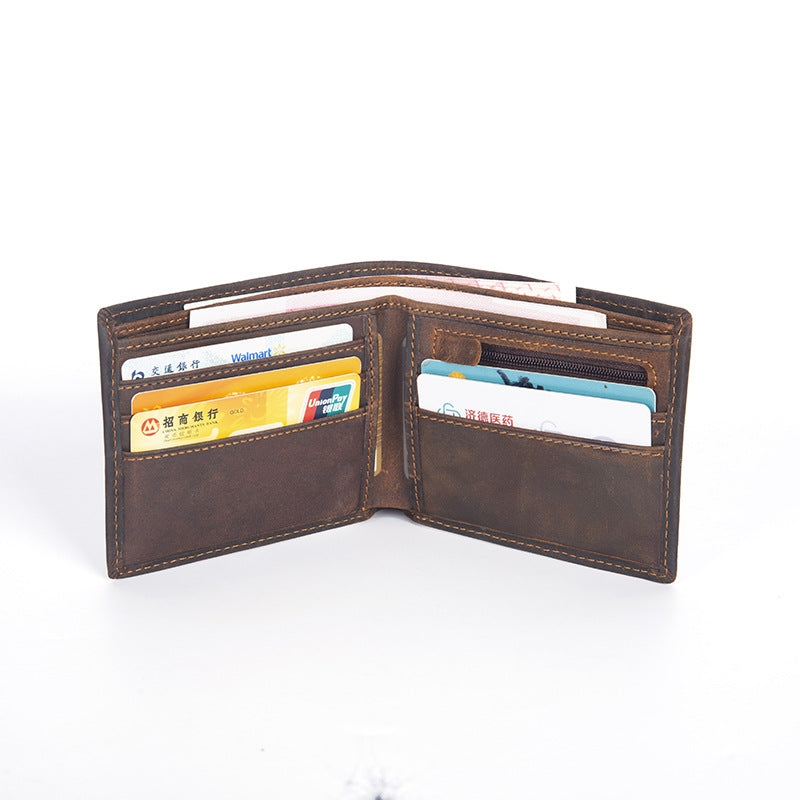 First layer horizontal wallet for cash