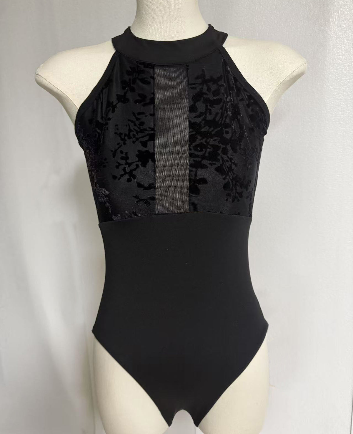Femmes Ballet Pratique Leotard avec Col Halter
