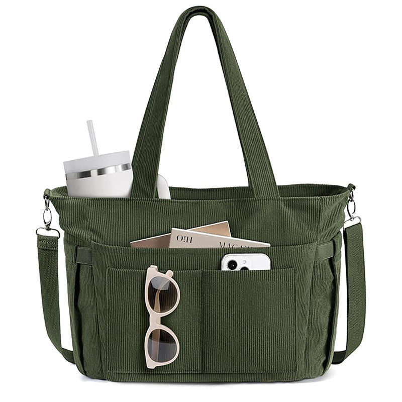Feihong Plaid Tote Bag Design élégant Grande capacité