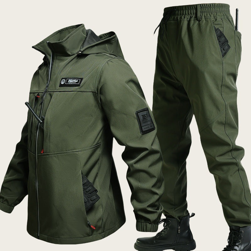 Ensemble de sports d'extérieur étanche pour hommes avec veste Hardshell
