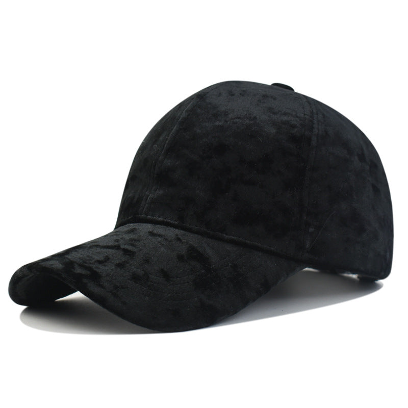 Casquette de baseball souple et rétro Velvet pour femme