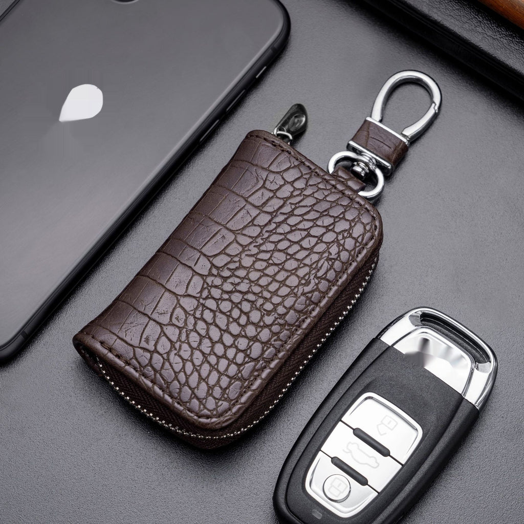 Case clé de voiture universelle de style affaires en cuir synthétique