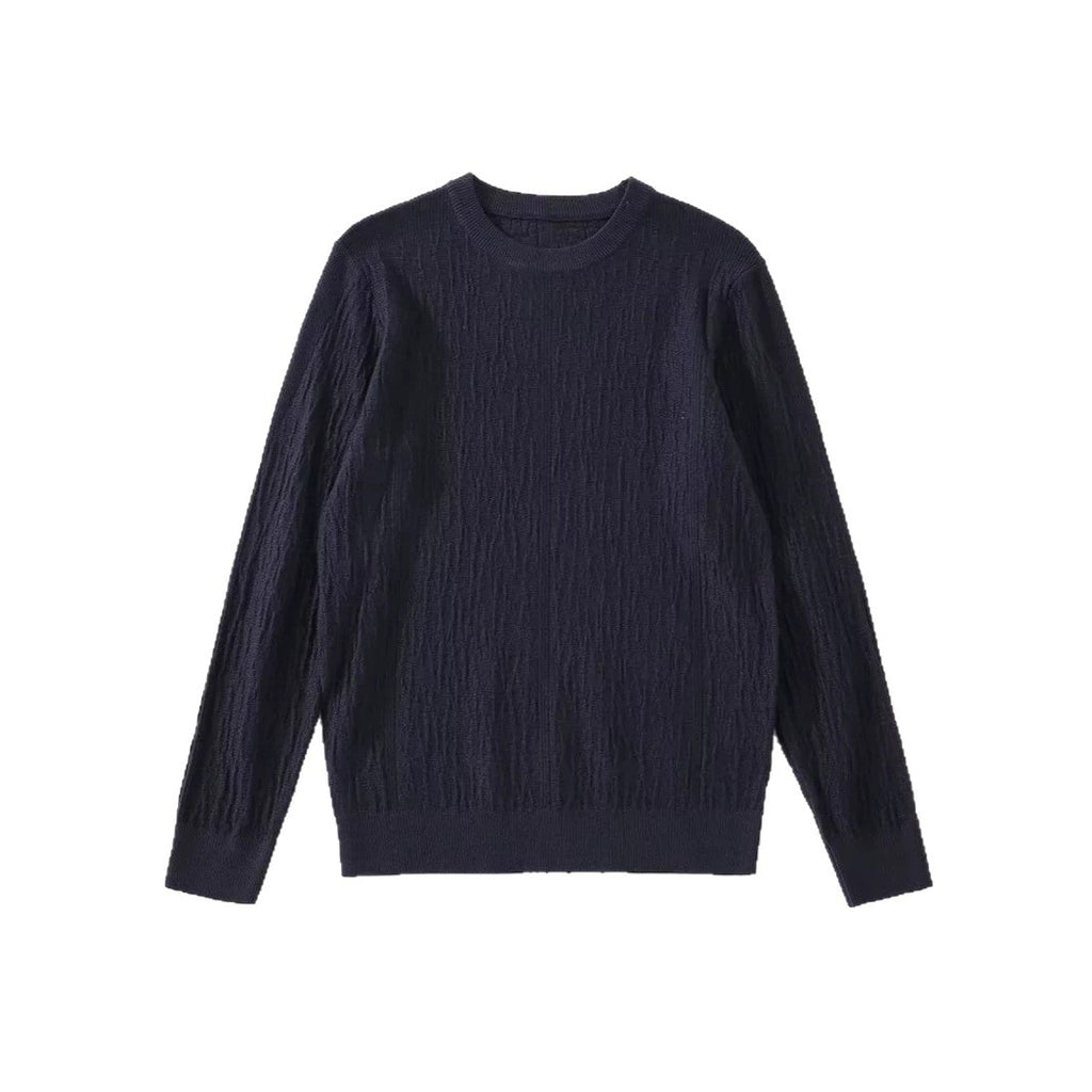 Chandail de base Jacquard à col solide pour hommes SpringAutomn