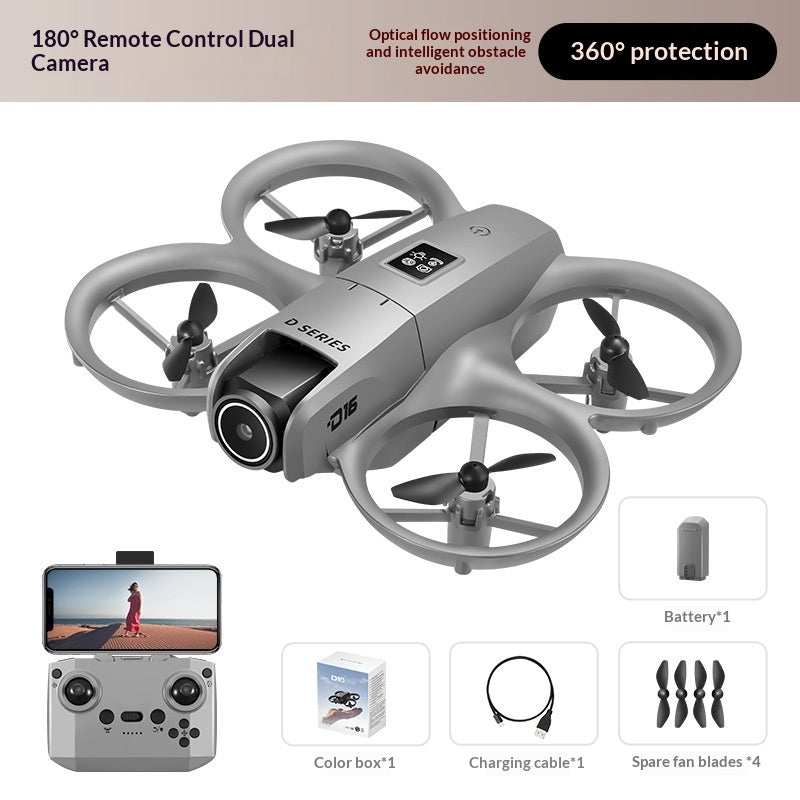 D16 Mini Drone Aerial Photographie Dual-Camera Obstacle-Evitance Racing Drone