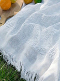 Mat de pique-nique extérieur-90 ↓ 180cm-White-1 Pack
