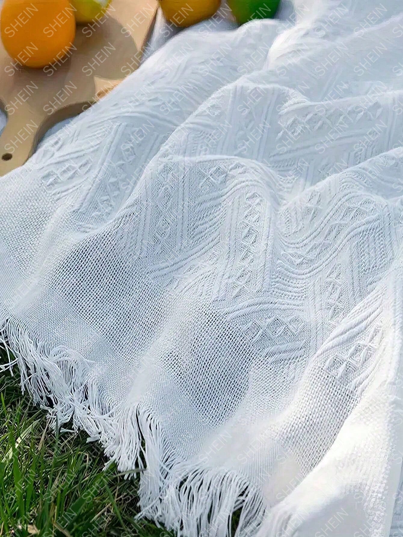 Mat de pique-nique extérieur-90 ↓ 180cm-White-1 Pack