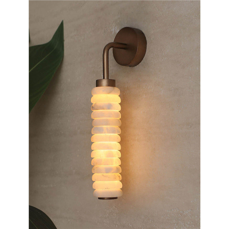 Lampe murale en marbre naturel de style français Light Luxury Living Room Lighting