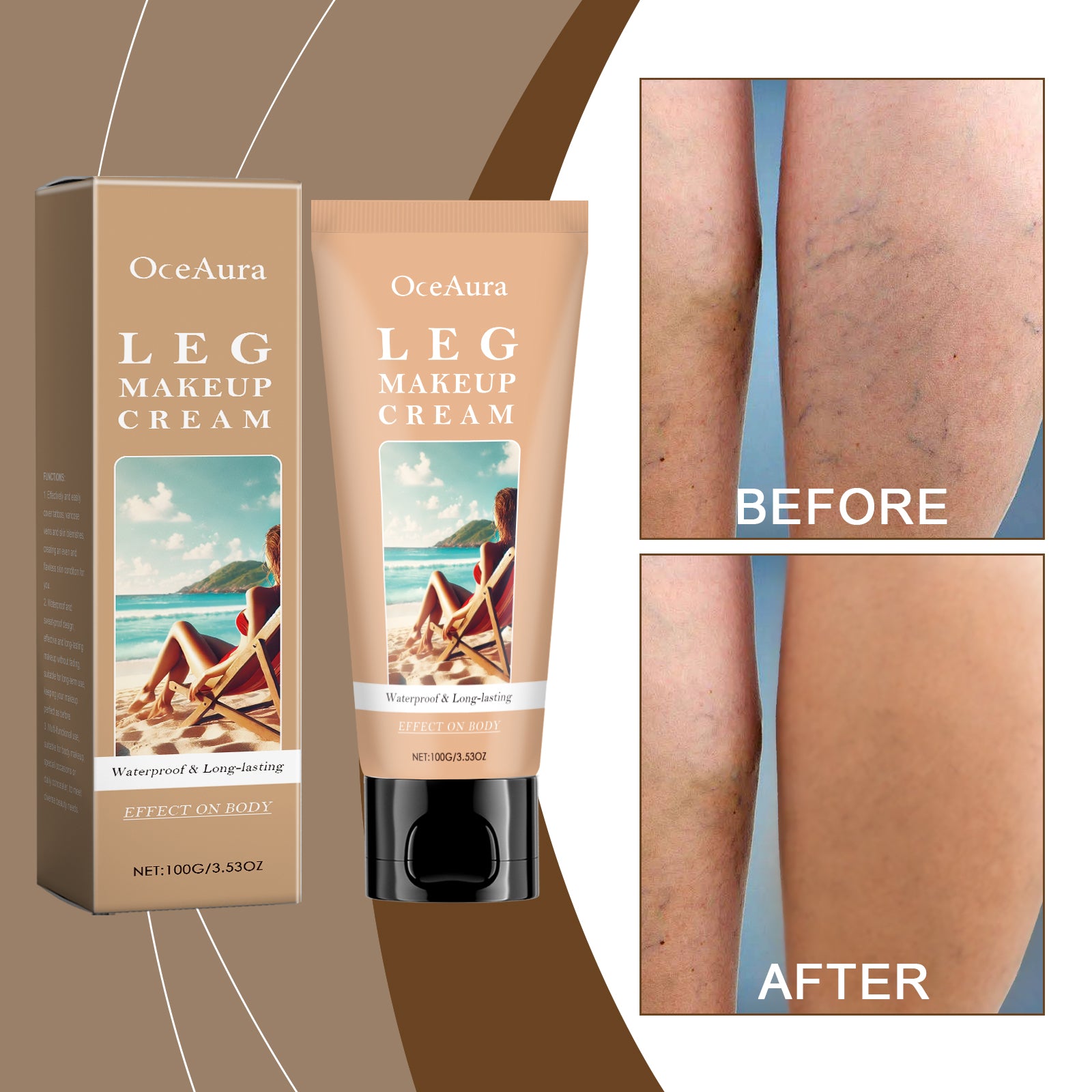 Body Darkening Foundation crème peau foncée 1 0 0g-boîte