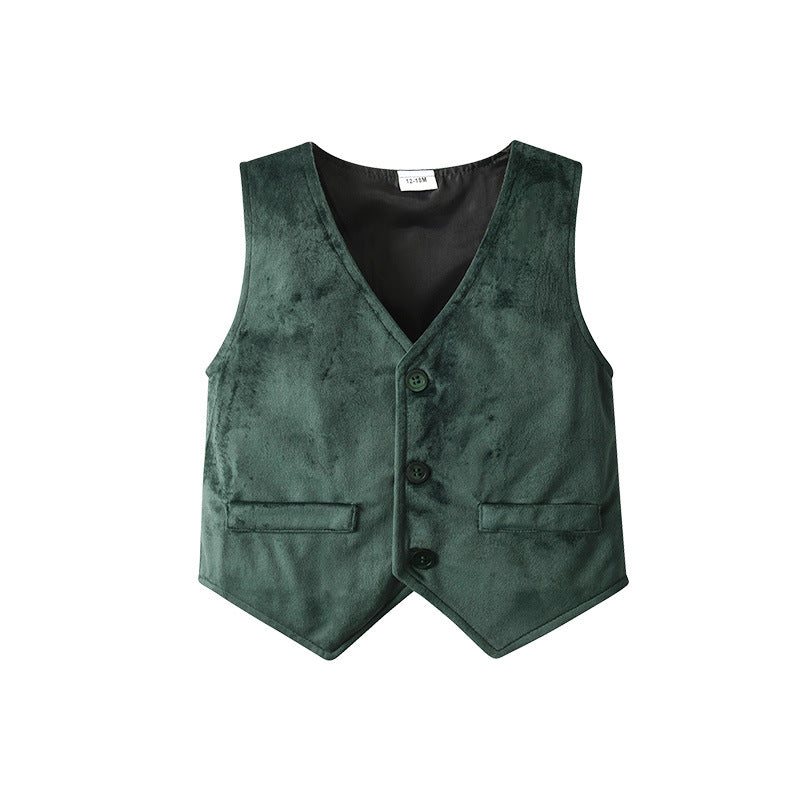 Bébé Garçons Costume trois pièces avec gilet et veste formelle