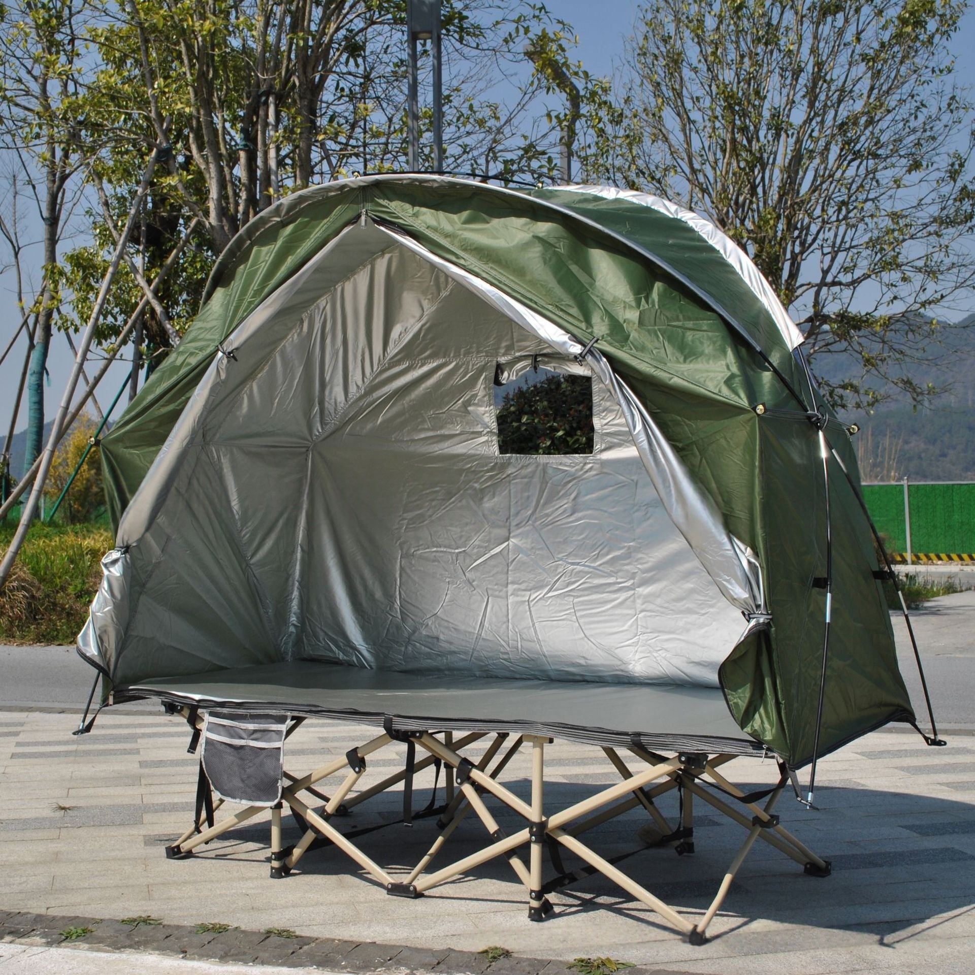 Lit de tente de camping à dos pour une personne non inclus