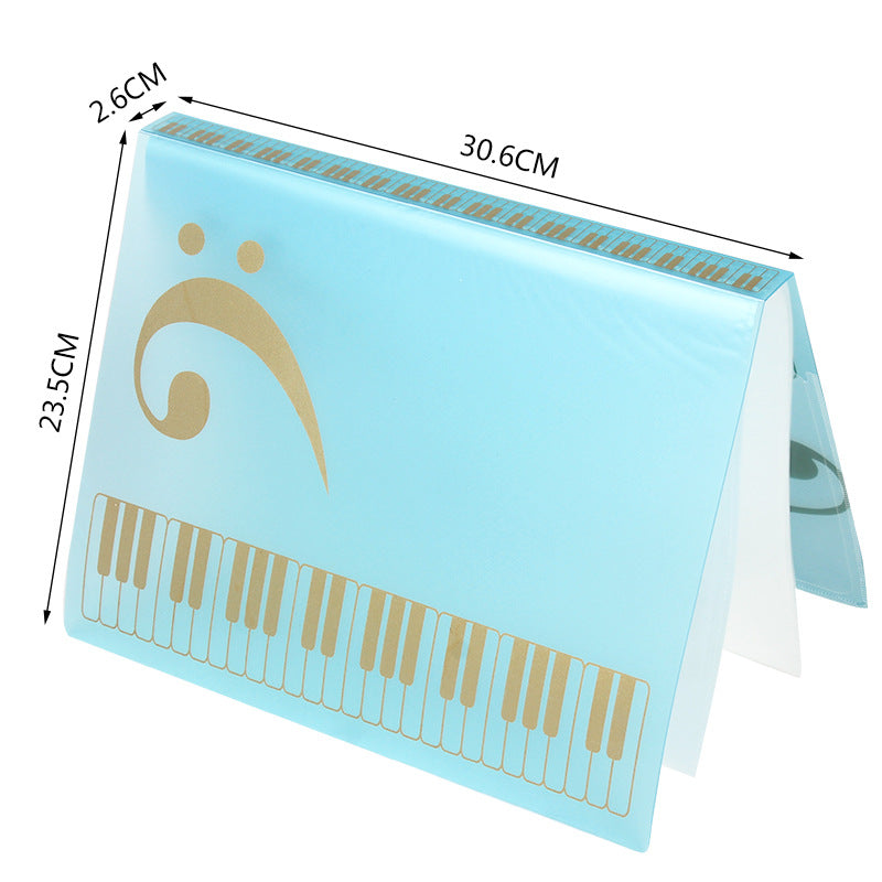 Dossier de partitions de piano Score de musique Insert transparent peut être modifié