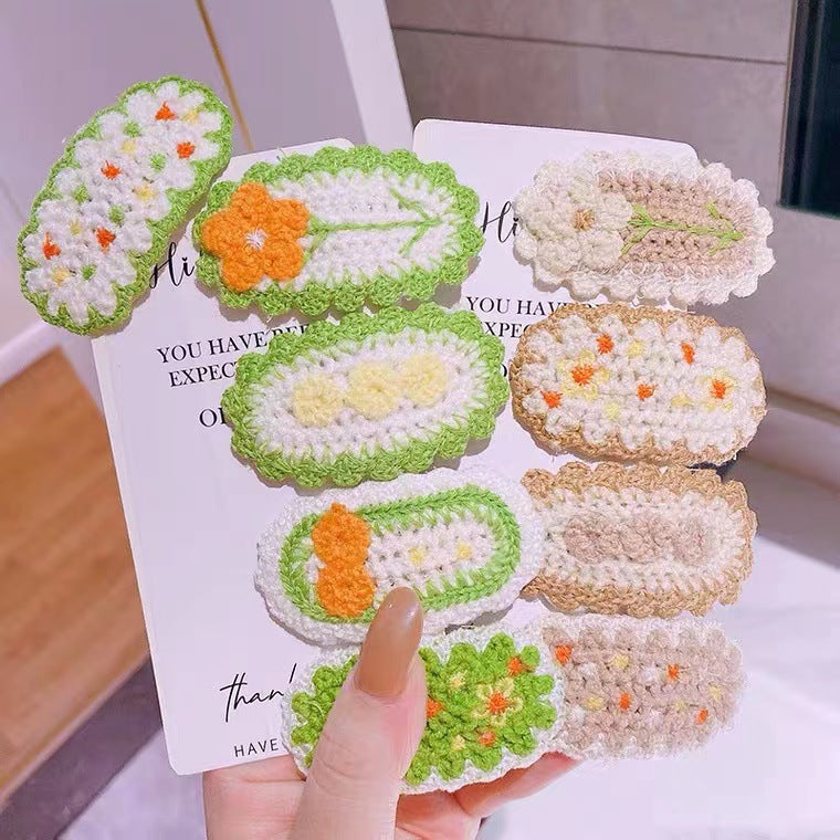 Clip de cheveux de fil tricoté polyvalent