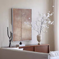 Rétro Wabi-Sabi style mur suspendu peinture décorative peinte à la main