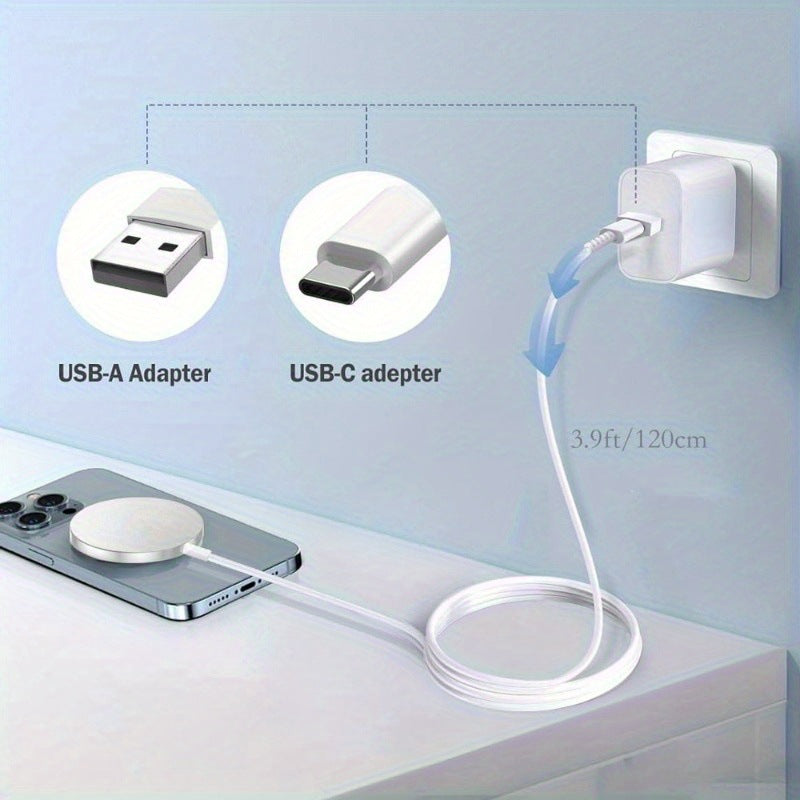 Chargeur sans fil magnétique 2-en-1 ultra-mince