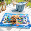 Mat d'eau chat interactif de jeu sensoriel avec des jouets flottants de poisson LED couleur changeant ligh