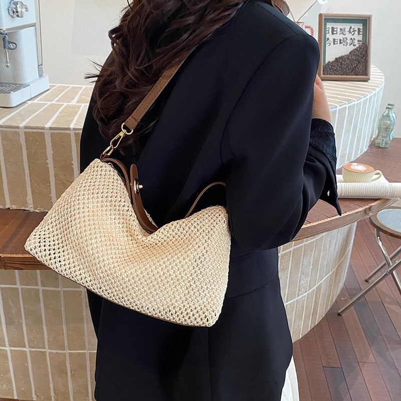 Sac à main plié de couleur contrastante pour femmes