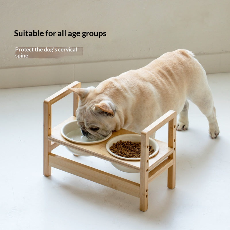 Céramique Grande Capacité Dog Bowl Feeder